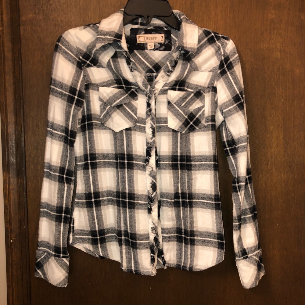Decree Plaid Long Sleeve Shirt.